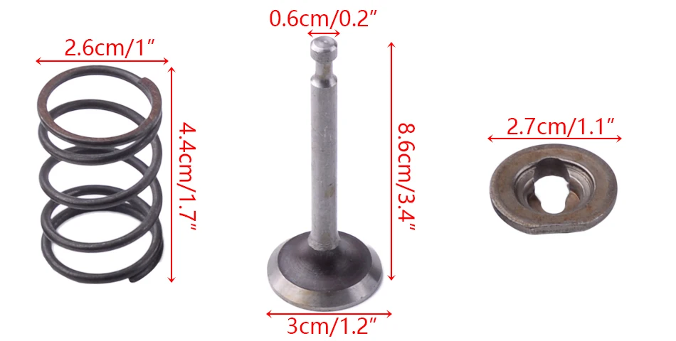 LETAOSK двигатель Впускной Выпускной клапан пружинный фиксатор набор подходит для Honda GX160 5.5HPGX200 6.5HP двигатель