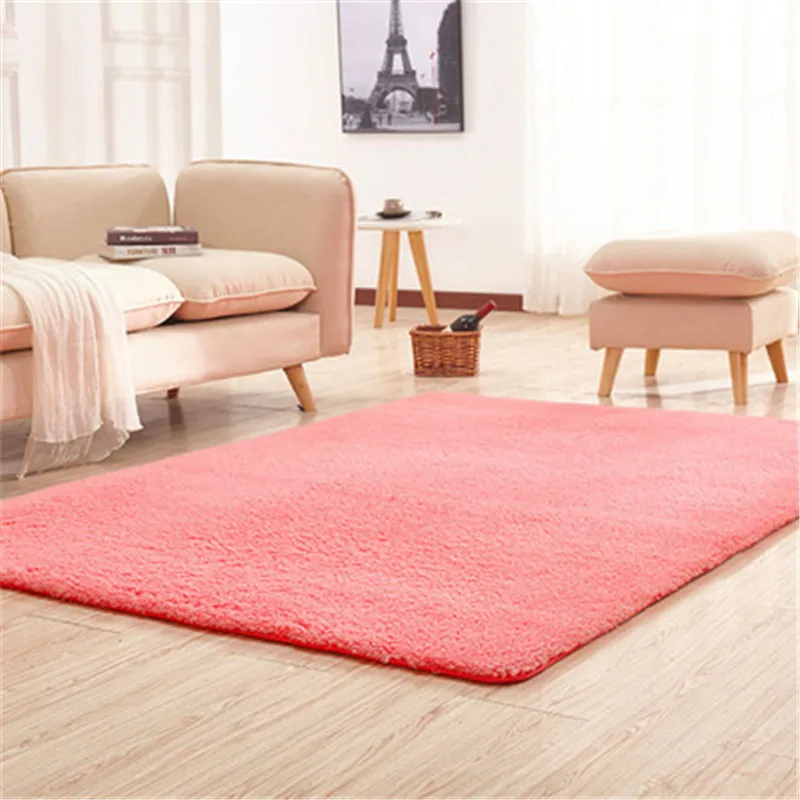 

High-end Lamb velvet rectangular carpet living room sofa coffee table bedroom mat European and American fashion plush blanket