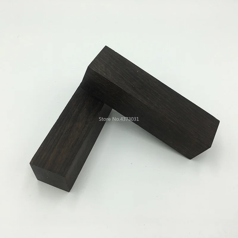 

2pieces DIY knife handle material East Africa ebony Purple sandal wood Multi Size Handicraft raw materials