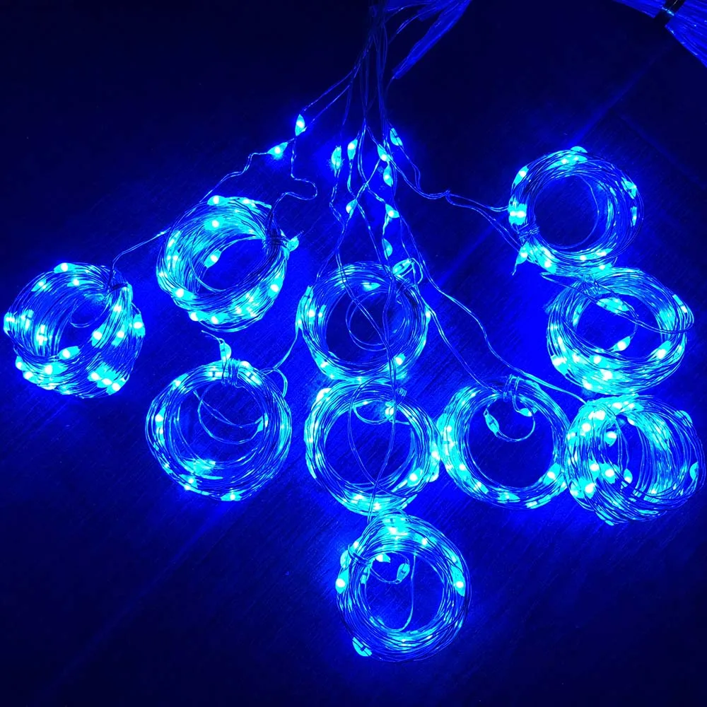 

Parties Lamp String Festivals Lighting Decoration Home Garden Curtain Remote Control Christmas Weddings Durable