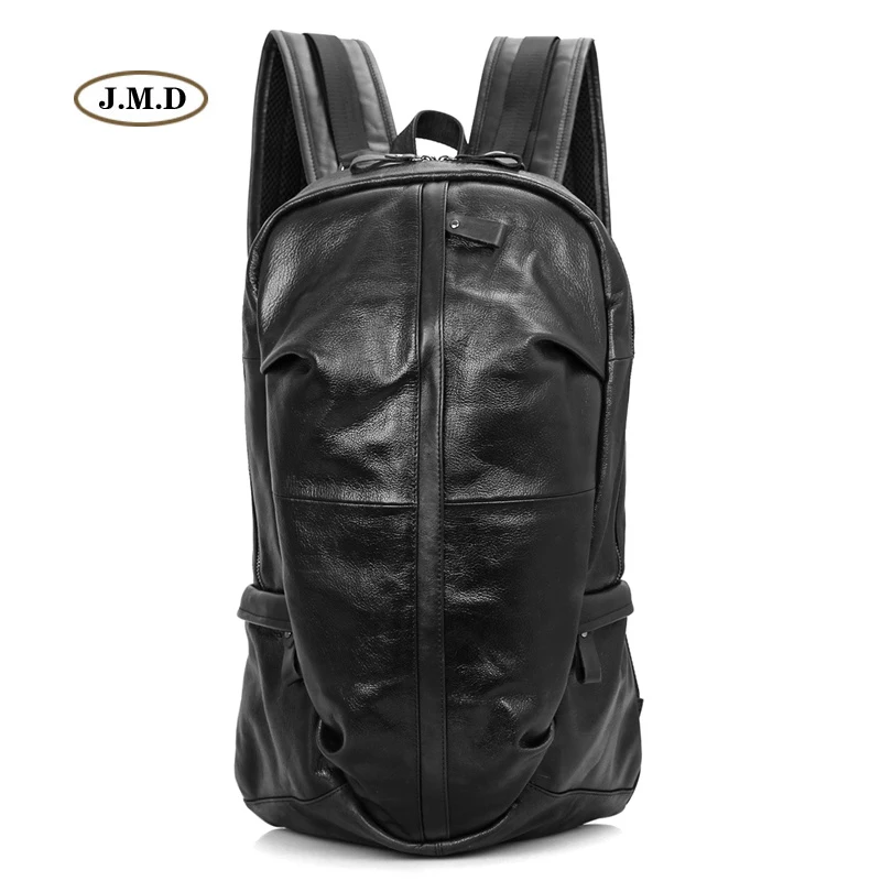 

J.M.D Genuine Leather Unisex Fashion Backpack Mountain Backpack for Trip High Quality Travel Bag Unique Design Rucksack 7340