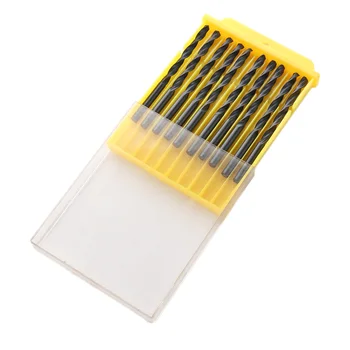 

10pcs New Dropship 5mm Twist Drill Bit Set HSS Straight Shank Twist Drill Bits