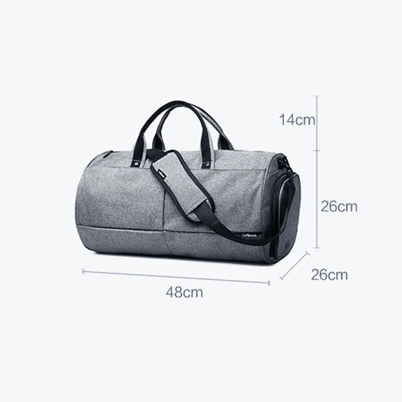 35L Men Multifunction Travel Bag 2018 Cabin Luggage Men Travel Bags Large Capacity black gray Backpack Canvas Casual Duffle Bag-10