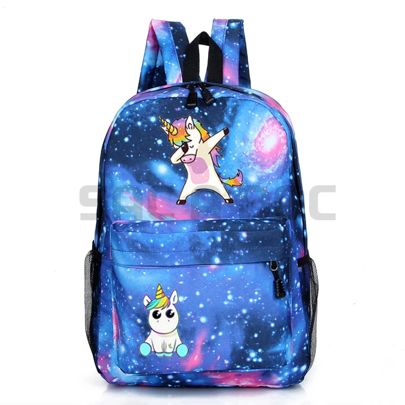 

Cute Cartoon Dabbing Unicorn Backpack Boys Girls Galaxy Backpack Schoolbag Cool Book Bag Travel Shoulder Bag