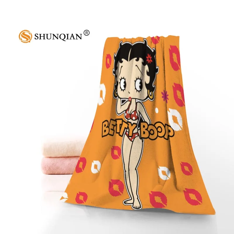 Betty Boop полотенце s банные полотенца из микрофибры Путешествия, пляж, лицо полотенце на заказ креативное полотенце Размер 35 X75cm, 70X140 cm A8.8 - Цвет: 22