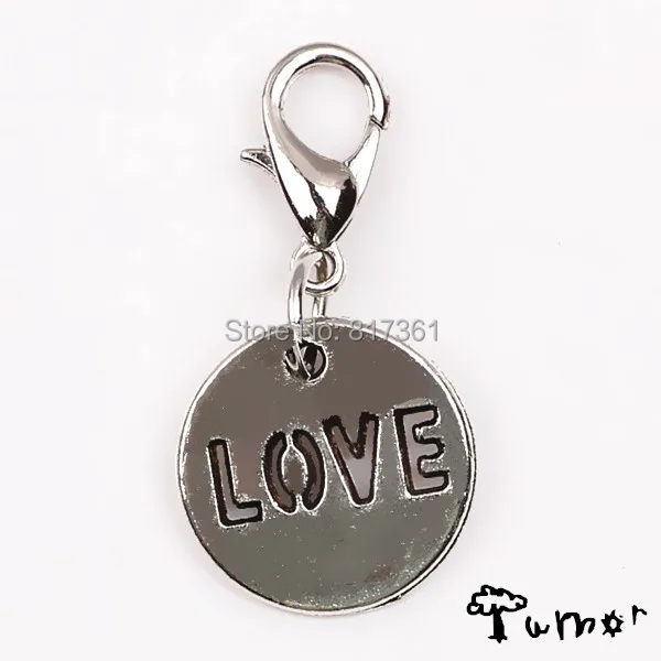 MIN.ORDER10$ 2015 Vintage Love Tagged Charms Pendant Tibeten Lobster Clasp Fit Locket or Keychain | Украшения и аксессуары