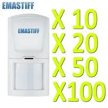 Главная охранной 10/20/50/100 шт белый инфракрасный детектор сигнализации для 433 МГц беспроводной GSM сигнализация