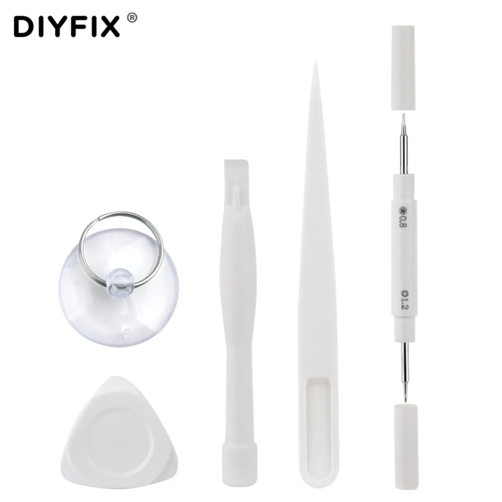 DIYFIX 5 в 1 наборы инструментов для ремонта сотовых телефонов отвертки Spudger pick