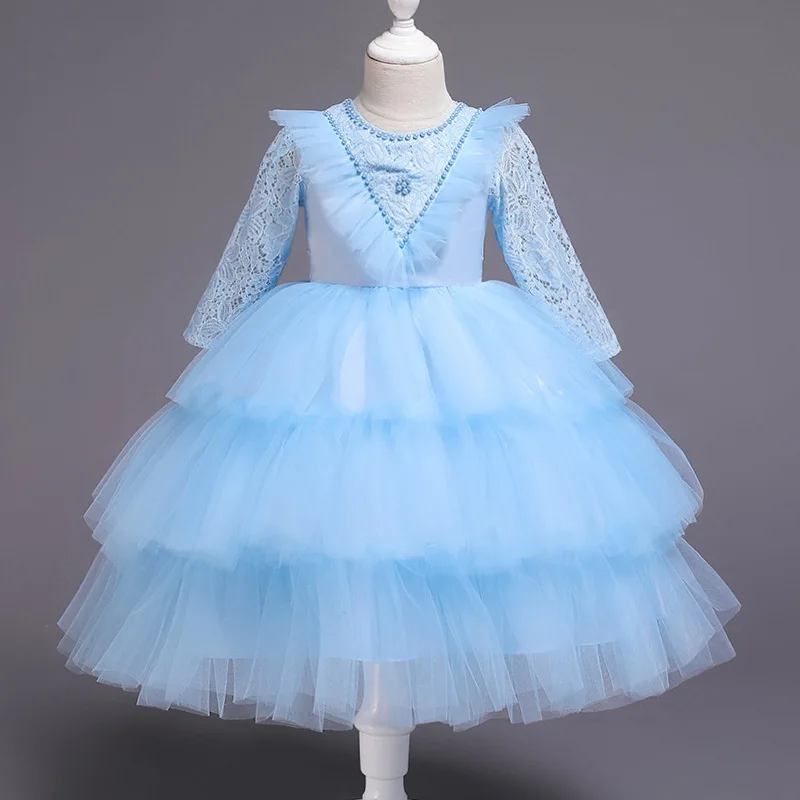 

Holapinna Kids Girls Christmas Dress Long Sleeve Infant Baby Princess Costume Dress Toddler Girls Birthday Dresses for Girl 0-4Y