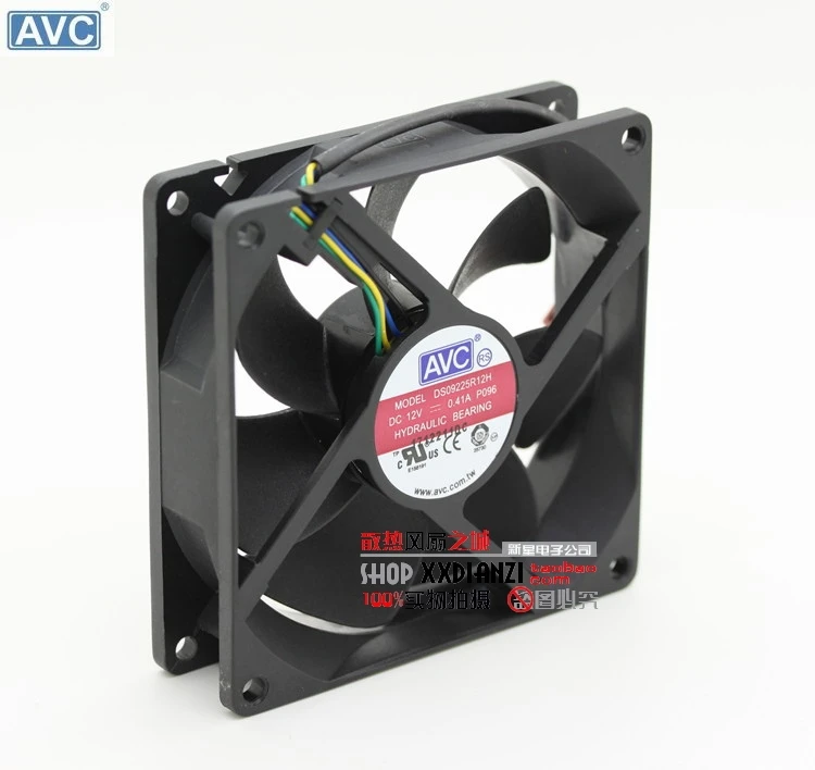 Новый оригинальный для AVC DS09225R12H 9 см 9025 DC 12 В 0.41A 4 контактный ШИМ вентилятор