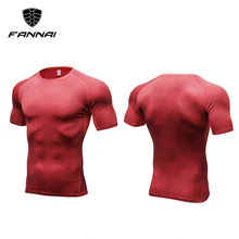 Быстросохнущий мужской спортивный костюм для фитнеса, обтягивающий костюм, майка, баскетбольная Футбольная Футболка для бега, футболка с коротким рукавом, топы