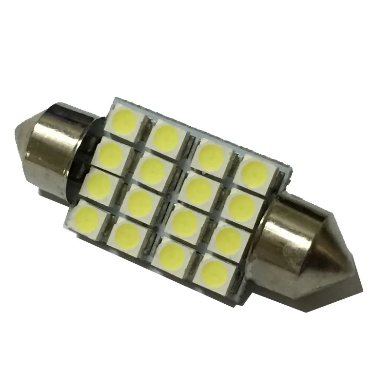 AORUNYEBAO 4 шт. гирлянда 31 м 36 мм 39 41 12 В C5W C10W белый 16 SMD 3528 LED авто Интерьер Купол Лампа