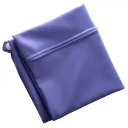 Водостойкий карман на молнии моющийся многоразовый детский сумка для подгузников фиолетовый
