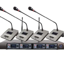 ERZHEN U4000V UHF 4 Ручной беспроводной микрофон динамическая капсула семейные вечерние сбалансированные+ несимметричный выход беспроводной микрофон+ KTV