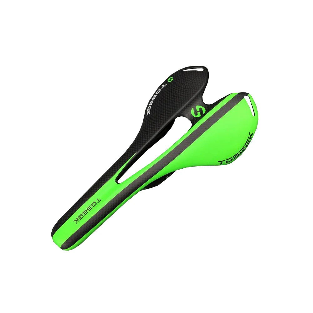 Toseek 3k Matte Carbon Fiber Cycling Bike Road/mtb Saddle Bicycle Seats