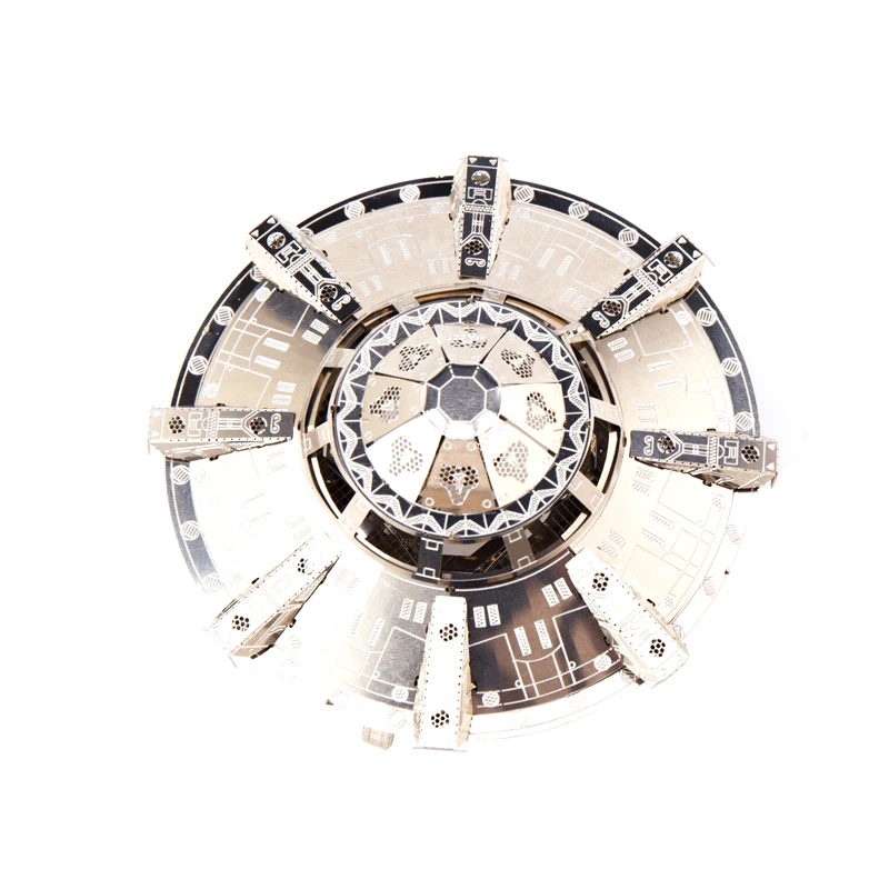 New DIY 3D Metal Puzzle UFO Mini Assembled Metal Jigsaw Children's