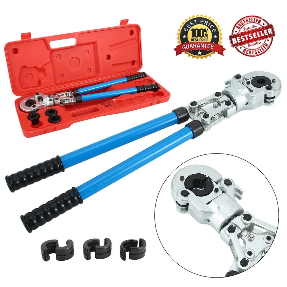 

Newest 16-32mm Punching Crimping Pliers U Type Contour for Compound Aluminum Pipe Fittings/PEX PE-X Crimping Plier+Calibrator