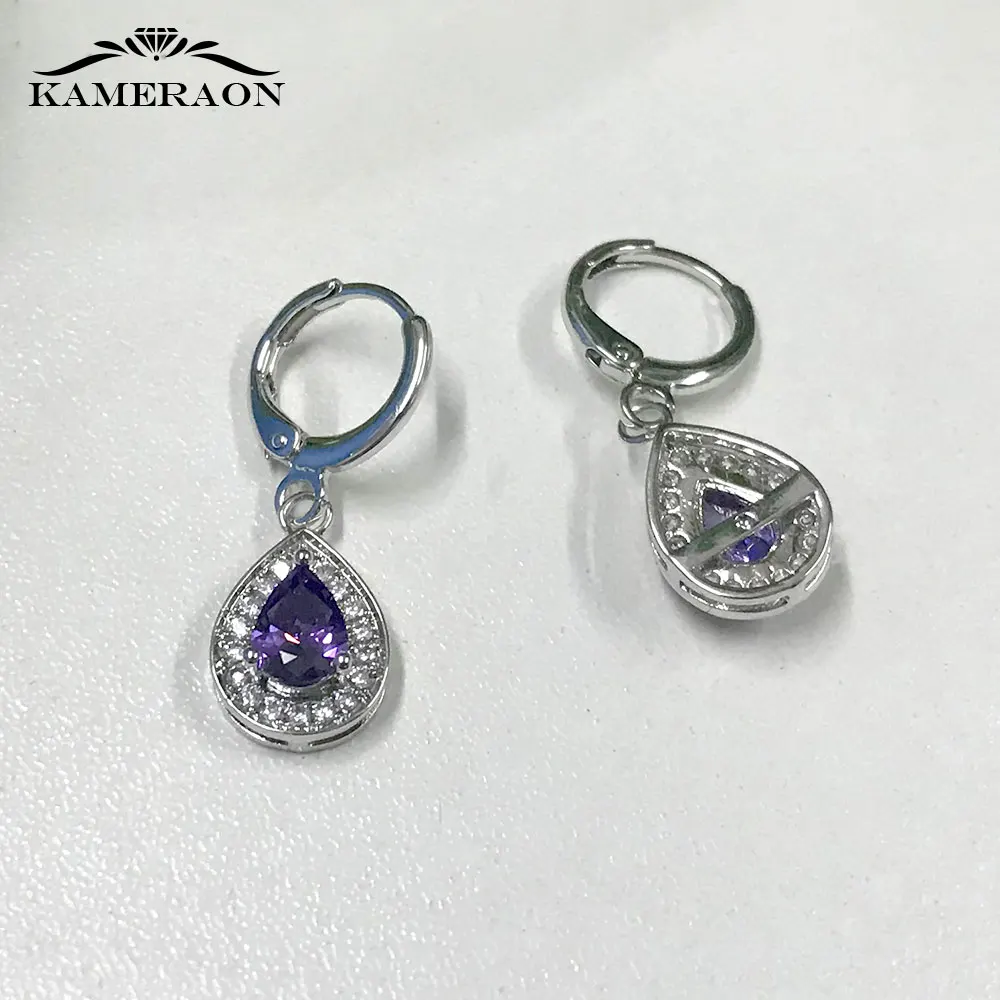 Серьги в Корейском стиле с камнями и кристаллами подарок для женщин австрийский