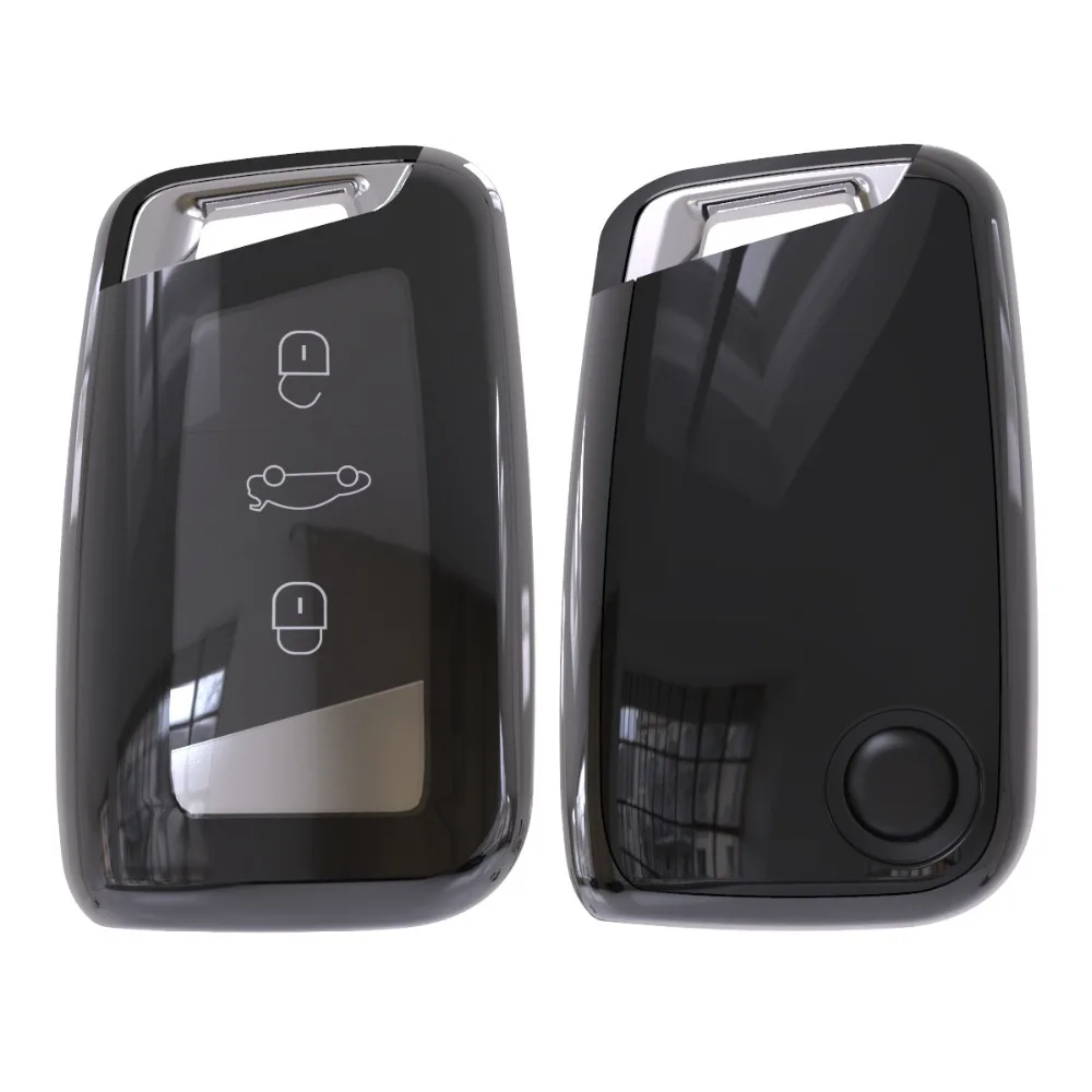 

Soft TPU Car Key Case Remote Cover For Volkswagen VW Tiguan MK2 2017 2018 2016 Passat CC B7 B8 For Skoda Superb A7 Full 2018