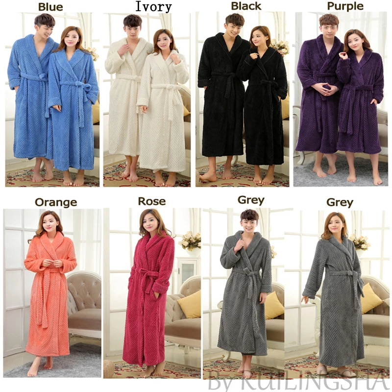 Распродажа, мужское плотное вафельное очень длинное кимоно, банный халат, мягкий как шелковый халат, мужские теплые зимние халаты, мужской халат, ночные рубашки