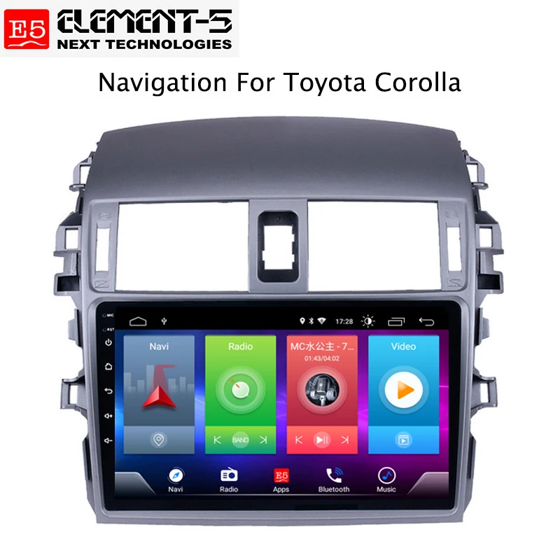 Best Car Android 8.1 Multimedia Player for TOYOTA Corolla 2010 GPS Navigation Device USB bluetooth steering wheel control support 2