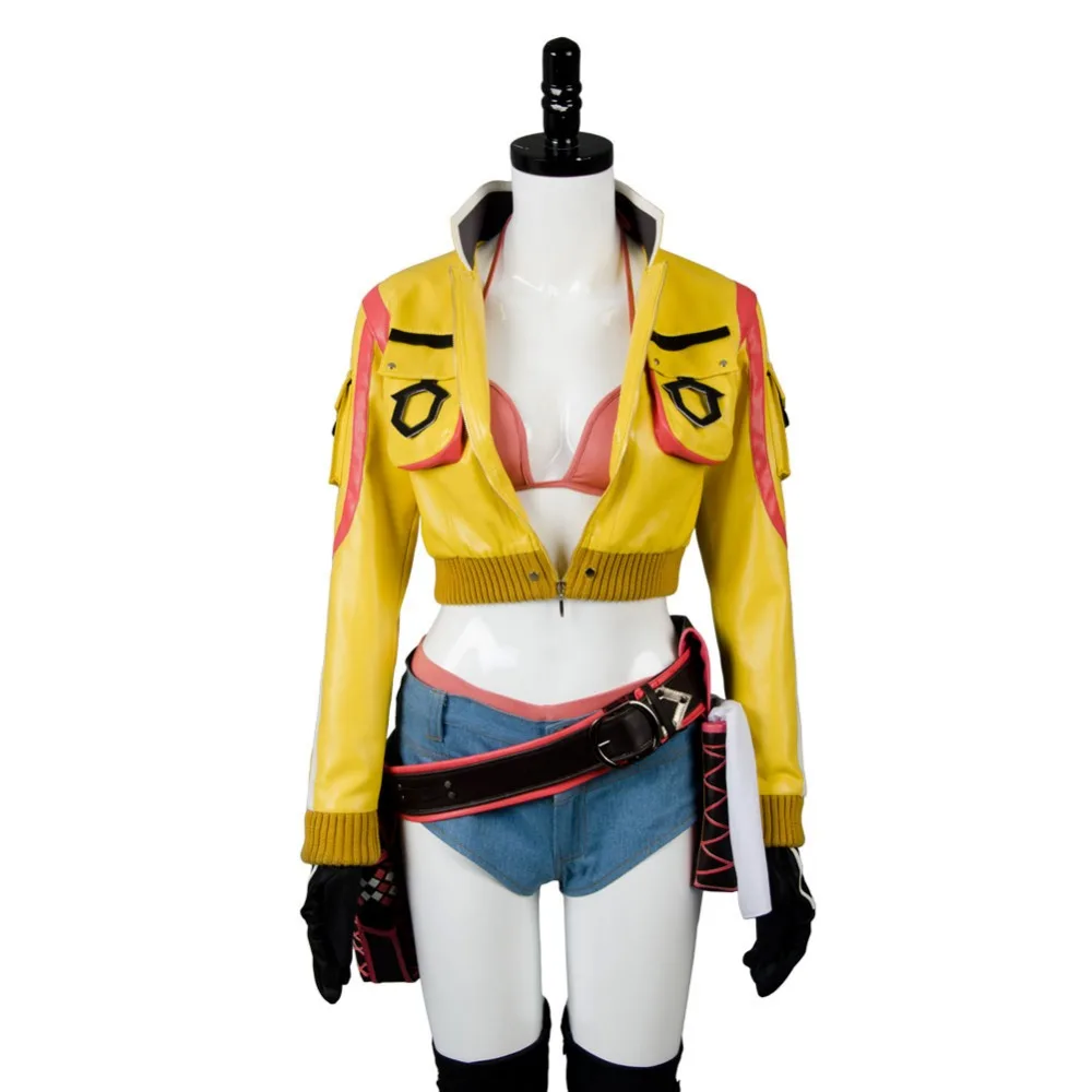 Final Fantasy XV Cindy Aurum Cosplay Costume+Cap Full Set Custom Made Halloween