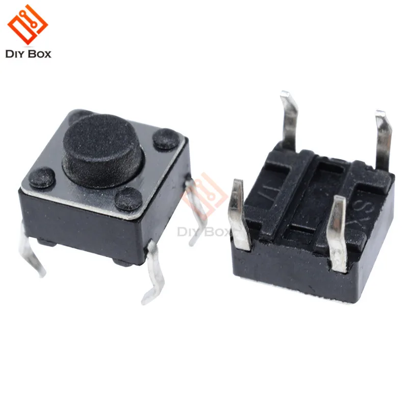 20pcs 6*6*5MM Tactile Push Button Switch 4 pins Micro Switch 4 Pin DIP