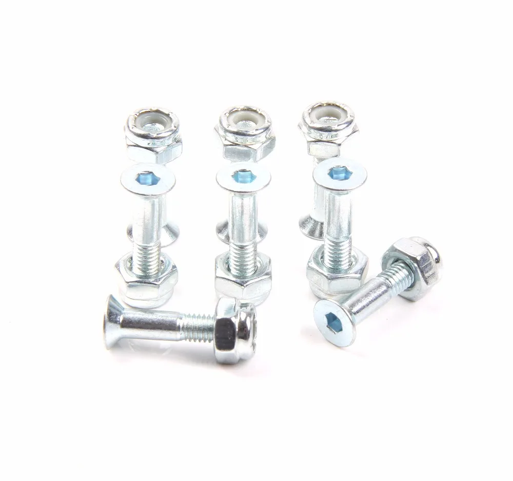 SK8GEAR 7/8 inch Allen Head Bolts For Skateboard Long Board Set of 8pcs with nuts | Спорт и развлечения