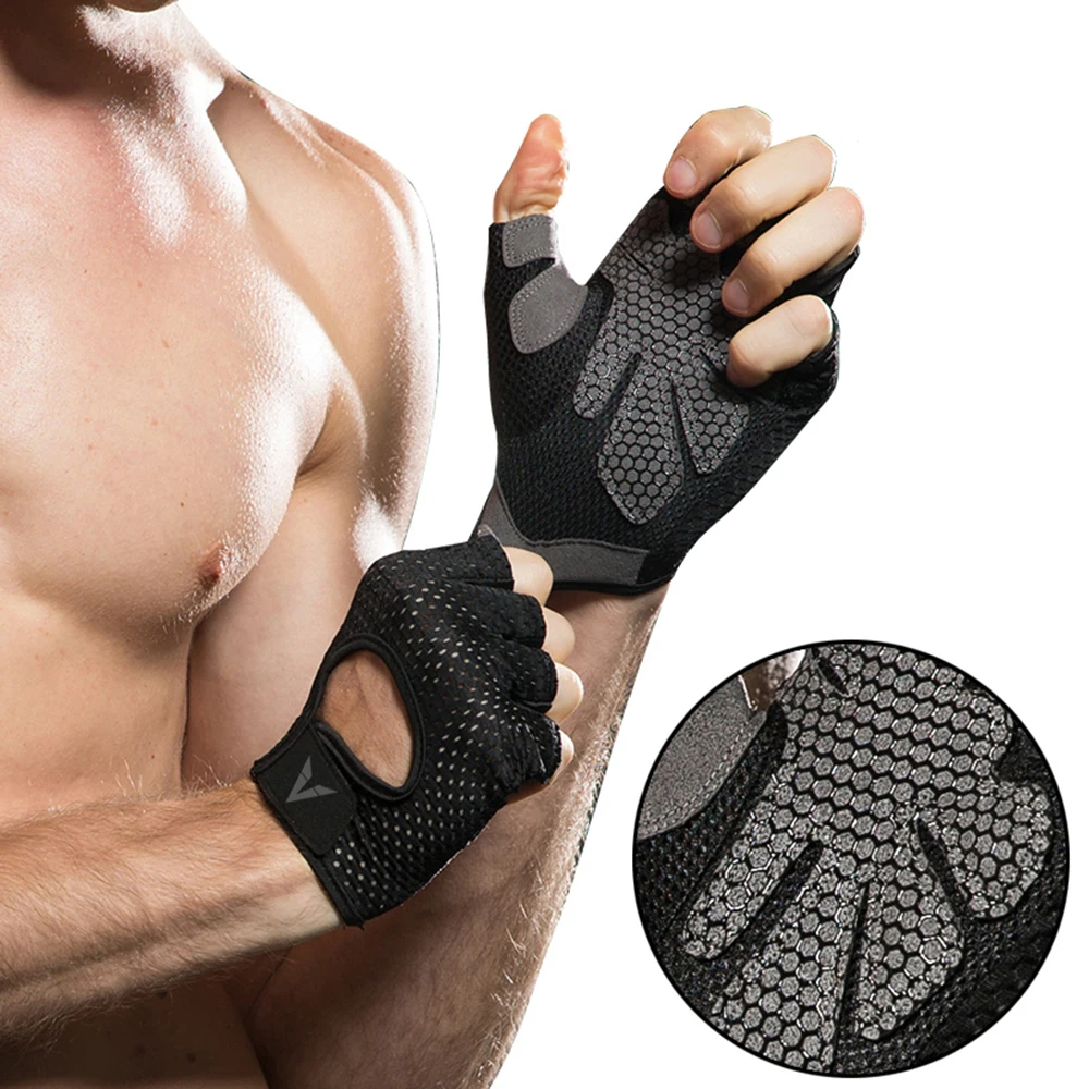 

Leadbike Cycling Gloves Half Finger Mens Women's Summer Sports Shockproof Bike Gloves GEL MTB Bicycle Gloves Guantes Ciclismo