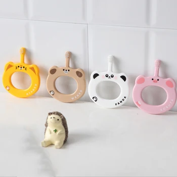 

Food Grade Silicone Training Toothbrush Teething Ring Toys For Baby Safe Teether Chew Toys Children's Goods Nurse Gift