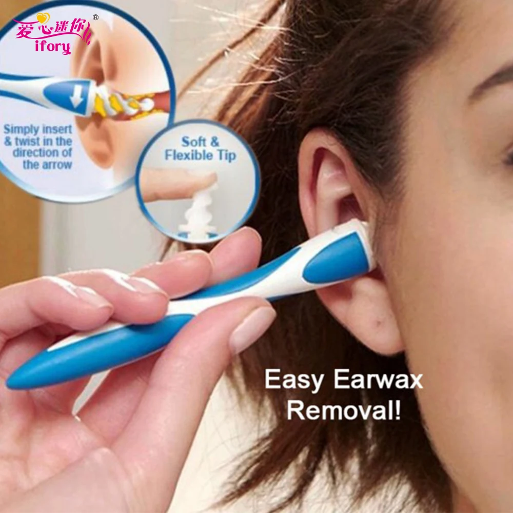

Ifory Protable Vacuum 16 Tips Ear Wax Cleaner Removal Soft Spiral Cleaner Prevent Ear-pick Clean Tools Ear Care Kit Health Care