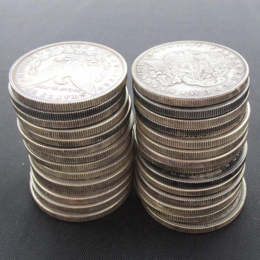 

USA Morgan Dollars 28-p COPY Coins Silver Plated Coin