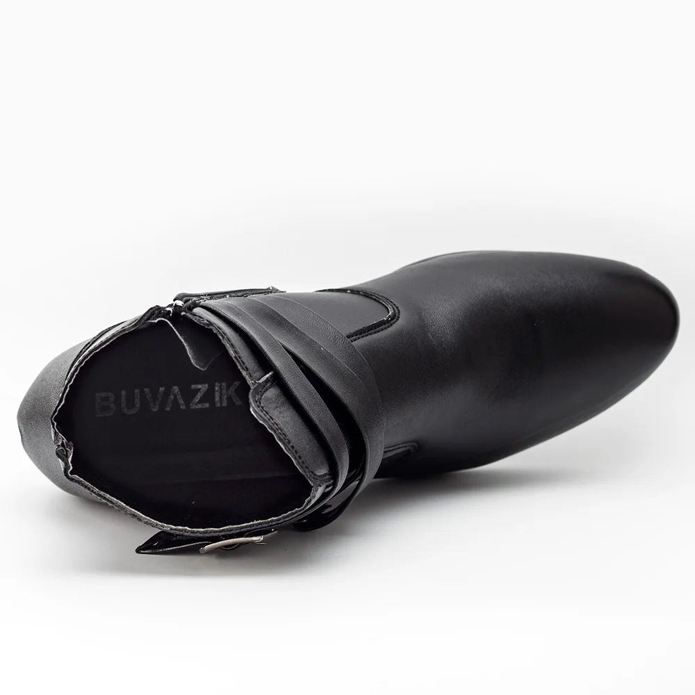 Tanie 2017 moda mężczyźni buty miękka skóra jesień buty mężczyźni wodoodporne ciepłe buty mężczyźni wygodne botki do kostki Man