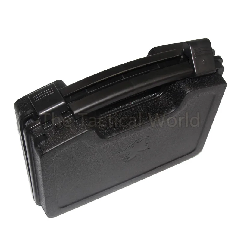 

Hunting Airsoft Accessories Pistol Box Hard Case Paintball Revolver Gun Storage Bag ABS Plastic Pistol Case Black Military Box