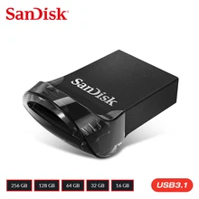 Натуральная SanDisk CZ430 USB флэш-накопитель 64 ГБ 32 ГБ оперативной памяти, 16 Гб встроенной памяти, мини USB флэш-накопитель USB 3,1 до 130 МБ/с. USB 3,0 USB флешки 128 ГБ