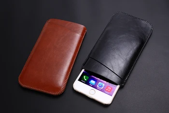 

For iphone 6 6S 7 7 Plus 4.7inch 5.5" Luxury Quality Microfiber Leather Sleeve Case Pouch Phone Bag Cover with card slot