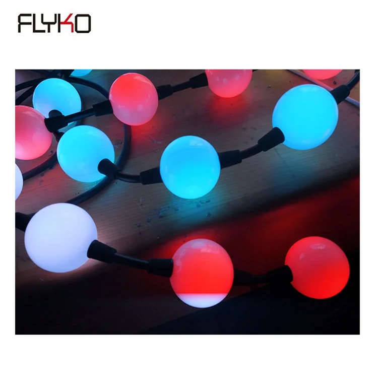 

Free shipping outdoor waterproof 3D DMX string ball for decoration