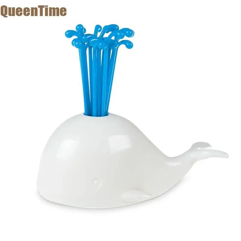 QueenTime 16 шт./компл. КИТ Базовая вилка для фруктов мини пластиковые салатники милые