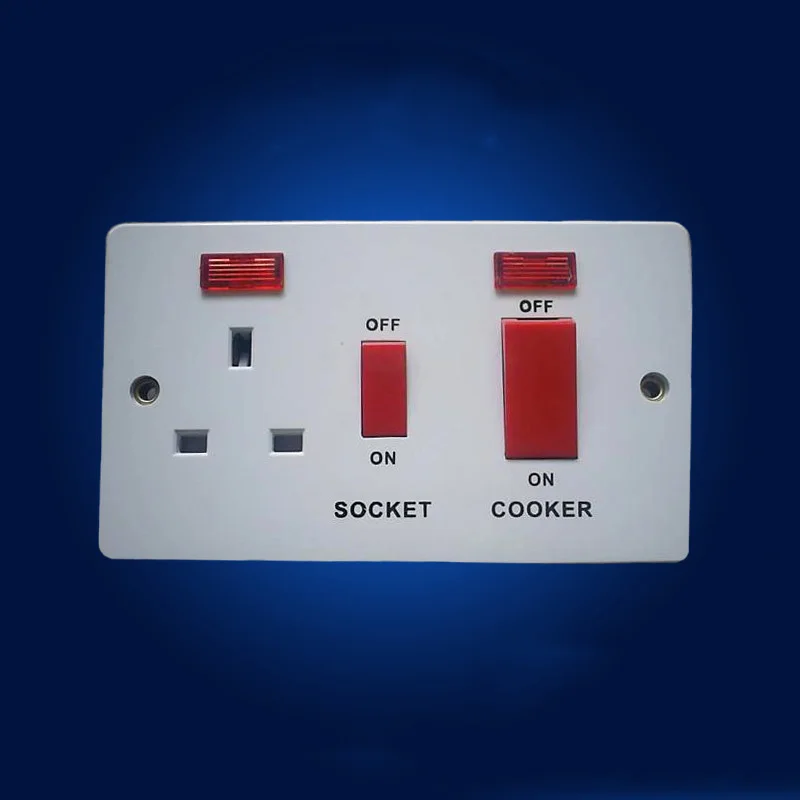 British standard Wall Socket Switch Socket 45A Power Wall Socket UK