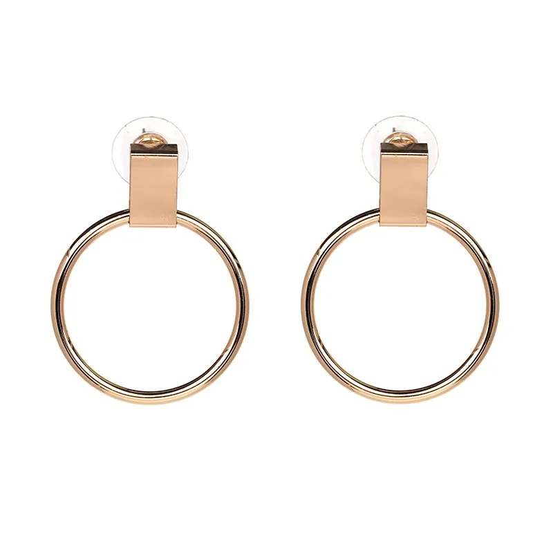 

2019 New Arrival Statement trendy Round Stud Earrings for Women girl party unique orecchini donna JUJIA Jewelry