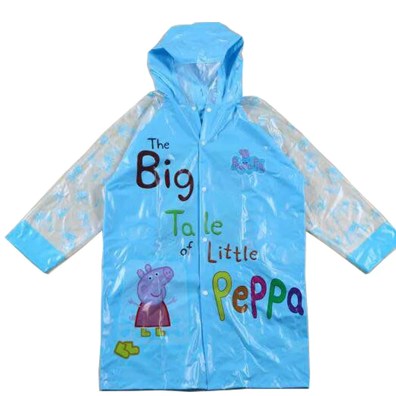 

New children's cartoon fashion raincoats, male and female students with big bags, XL children's raincoats
