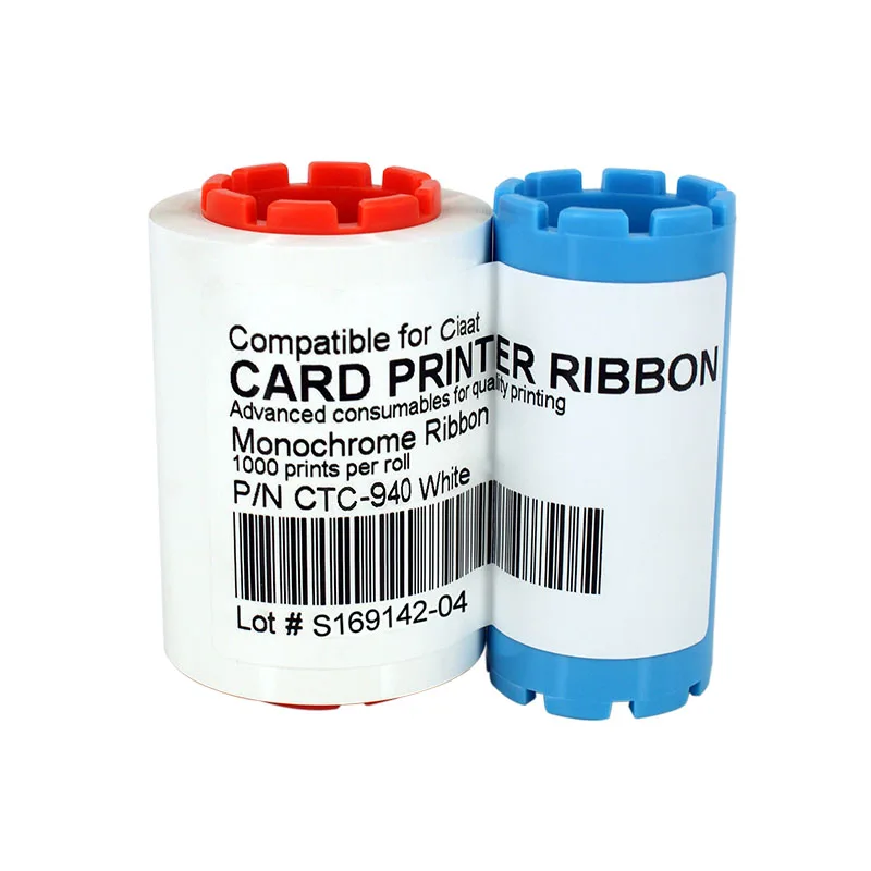 

New CTC-940W Ribbon For Ciaat CTC-940 Card Printer Compatible Replacement Parts,1000 Images