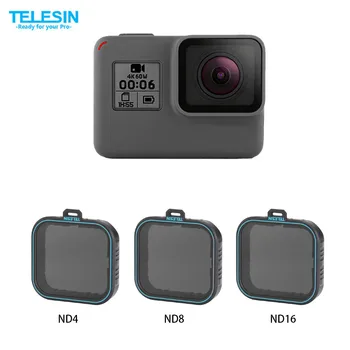 

TELESIN 3 Pack ND Lens Protector Kit Set(ND4 8 16 ) Neutral Density Filter for Gopro Hero 5 Hero 6 Hero 7 Hero(2018) Accessoreis