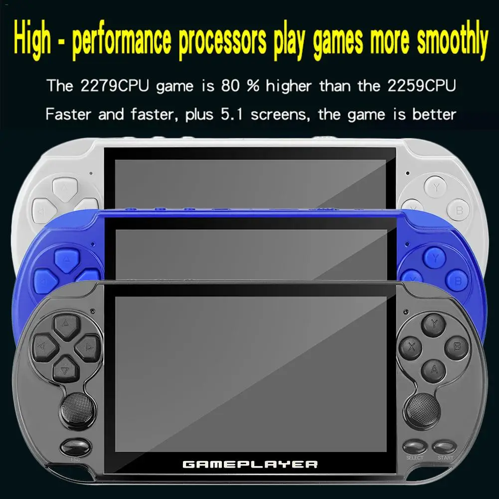 

Wireless game controller 16G Handheld Game Console with 5.1 Inch Screen 128-bit Arcade Kids Nostalgic Game Player