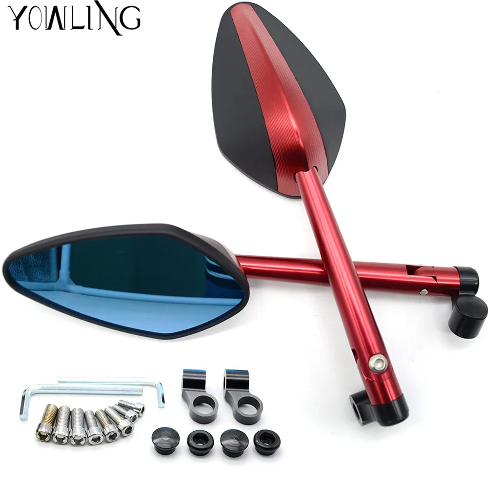 Motorcycle rear side mirrors Aluminium Rearview Mirrors For ducati 848 Monster 796 Diavel Carbon 1199 1098 1098 R 1098 S 695 696