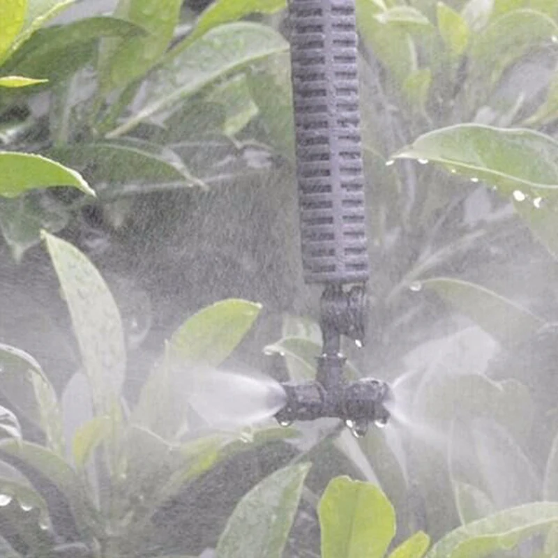 Садовый крест распылитель сопло 6 мм Интерфейс воды туман теплица туман сопло для садоводства инструменты и оборудование 100 шт