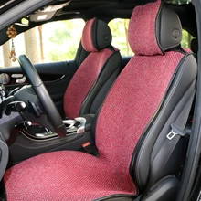 2 pcs Copertura di Sede Auto Blu Mantello di Lino/Parte Anteriore o Posteriore Cuscino del Sedile Pad Misura La Maggior Parte Auto, camion, Suv, Proteggere Automotive Interni