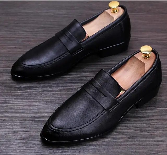 2017 New Arrival White Dress Shoes Mens Business Leisure Leather Shoes