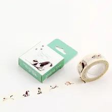 

Paper tape multicolour vintage decoration label photo album shredded paper wrapping labeling diary masking tape