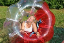 Promotion ! ! 1.5m pvc marvelous loopy ball,bubble ball for football, red loopy ball